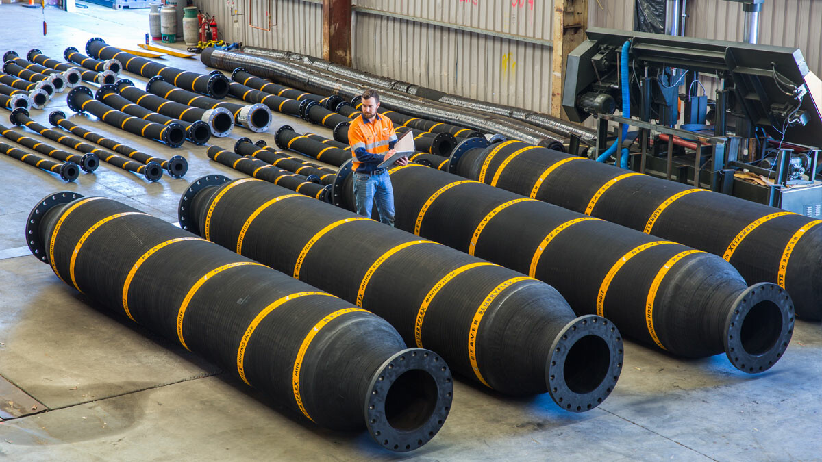 Mining hose banner
